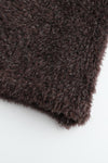 SWAYING/KNIT velvet small lapel jacket SW23AW1T72 coffee